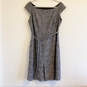 T.A.G. Linen Dress with Stitched Flowers